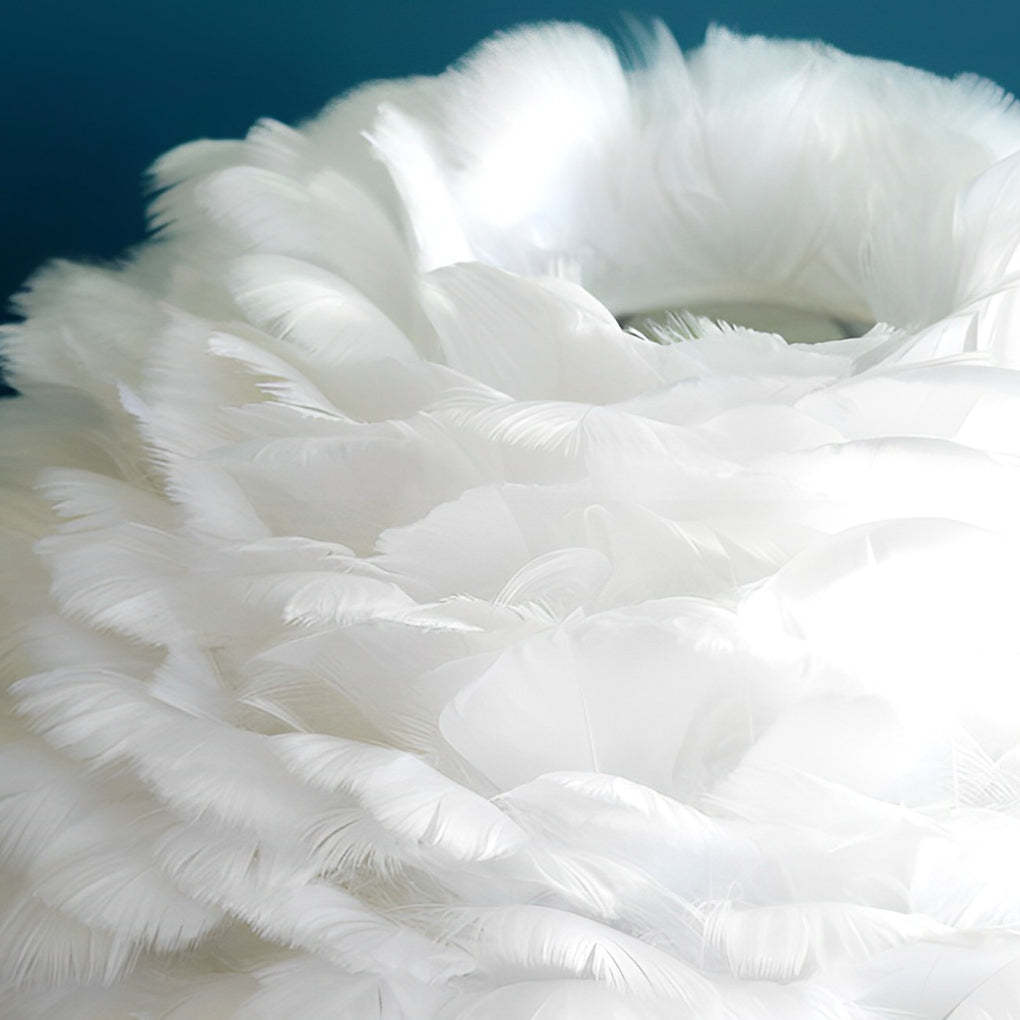 LED Feather Crystal Tassel Ambient Table Lamp