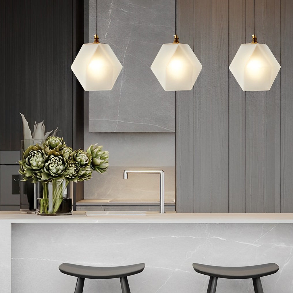 Design Glass Metal Nordic Kitchen Island Pendant