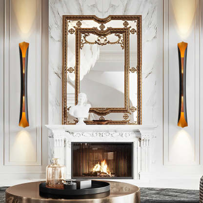 Iron Creative Up And Down Lighting COB Modern Wall Sconce Lighting-Lighom