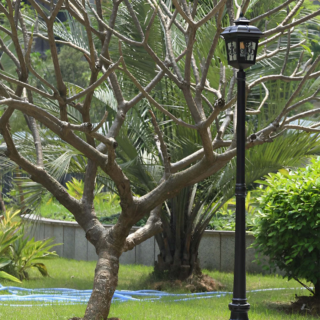 Retro Minimalist LED Waterproof European Style Garden Lamp Post Lights-Lighom