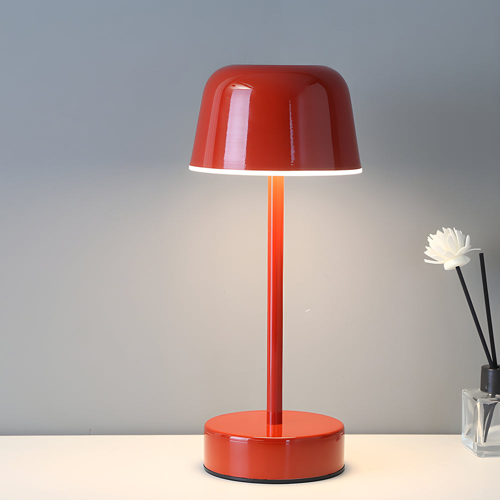 Tunable Metal Finish Table Lamp in Hat-style-Lighom