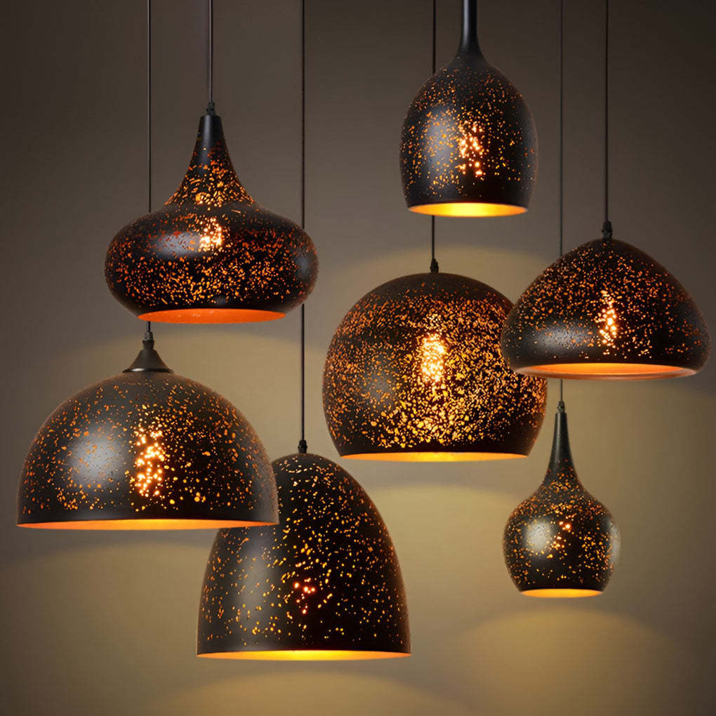 Iron Black Retro Industrial Pendant Light