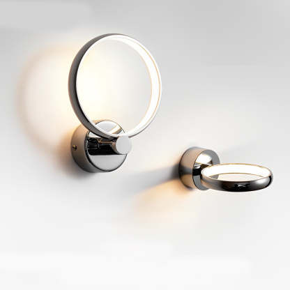 Circular Minimalist Aluminum LED Nordic Decorative Wall Sconces Wall Lamp-Lighom