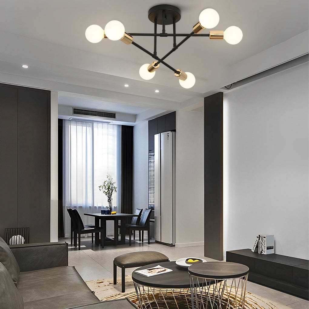 Elegant 6-Light Flush Mount Light