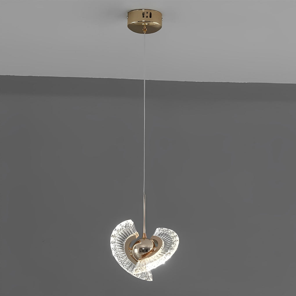 Creative Circle Anodized Acrylic LED Modern Pendant Lighting Hanging Lamp-Lighom