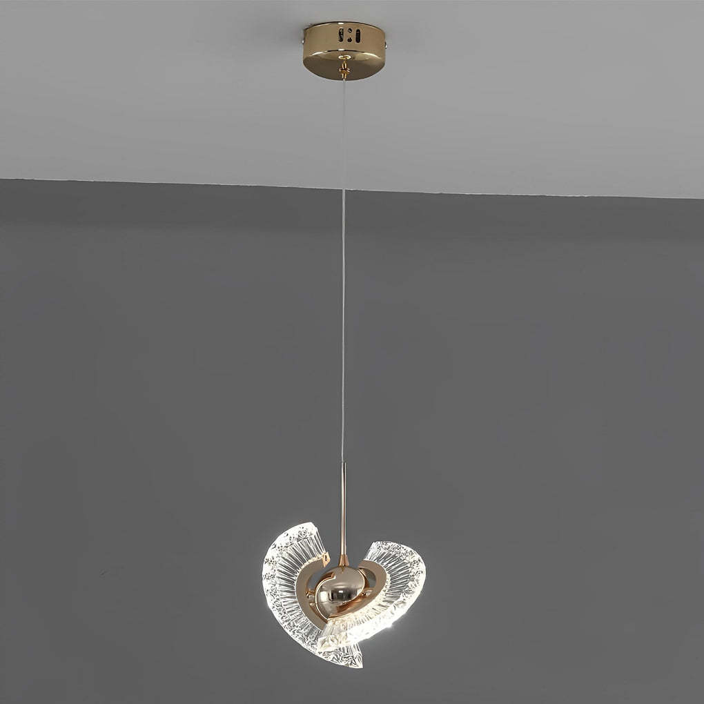 Creative Circle Anodized Acrylic LED Modern Pendant Lighting Hanging Lamp-Lighom