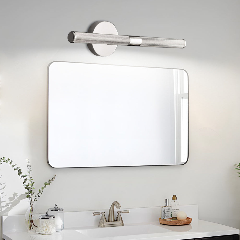 Modern Knurled Texture LED Bathroom Vanity Light Fixture with Swiveling Head-Lighom