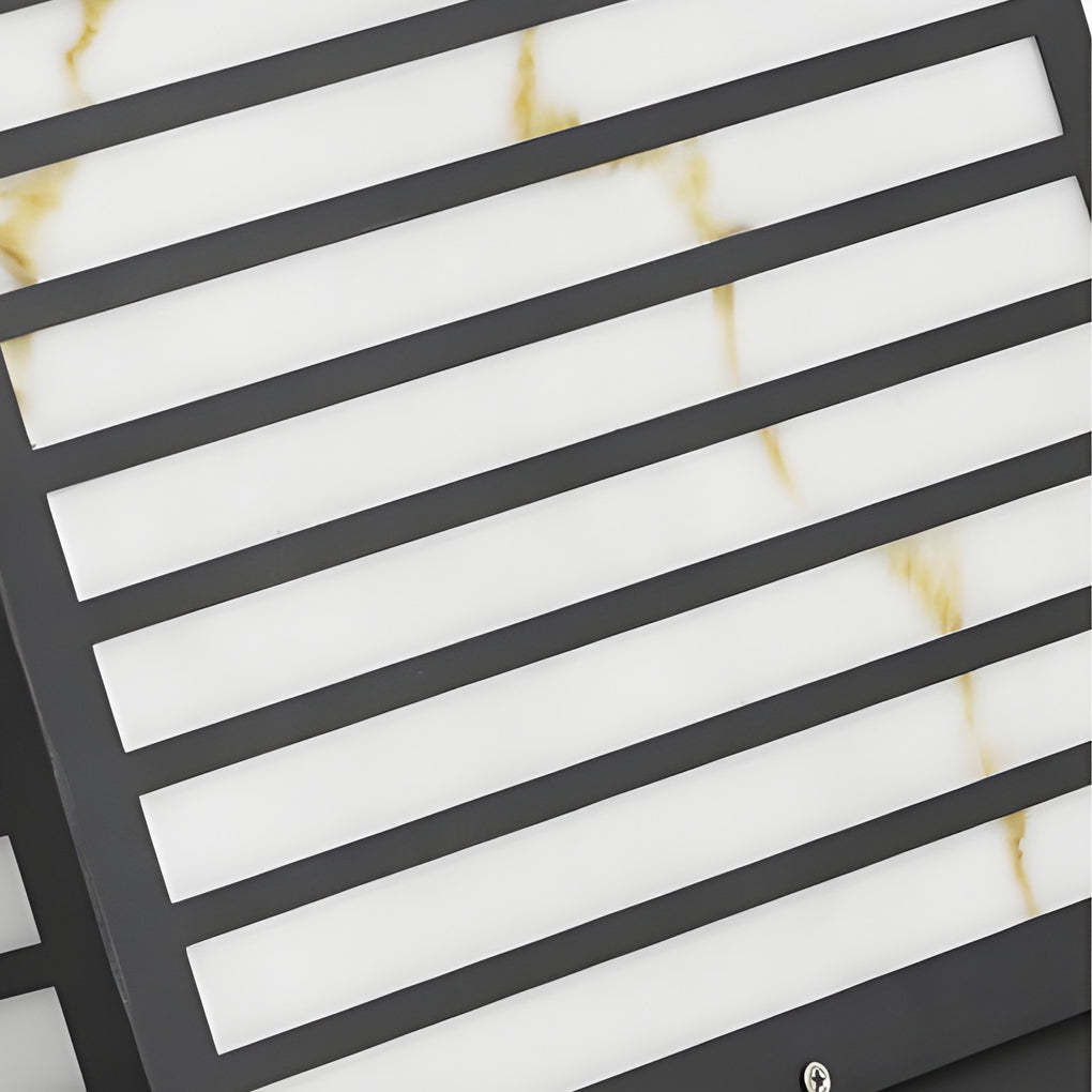 Square IP65 LED Solar Modern Outdoor Deck Pillar Light — Solar / Set of 4