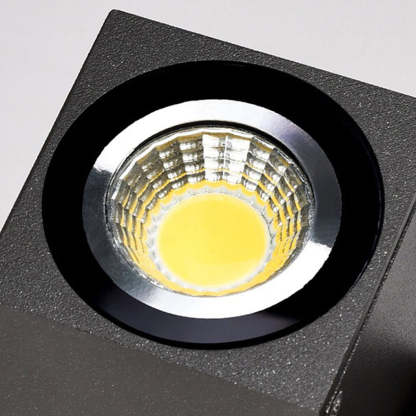 Square Adjustable Waterproof Motion Sensor LED Sconces Indoor Outdoor Wall Lamp Spot Lights-Lighom