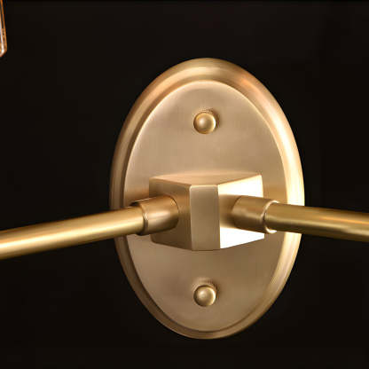 Luxury Copper Armed Crystal Modern Wall Sconce