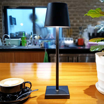 Top Hat Aluminum Rechargeable Portable Touch-Control Table Lamp-Lighom