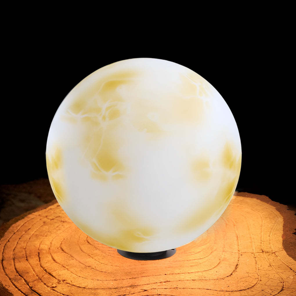Moon-Shaped Outdoor Pier-Mount Pillar Accent Post Light-Lighom
