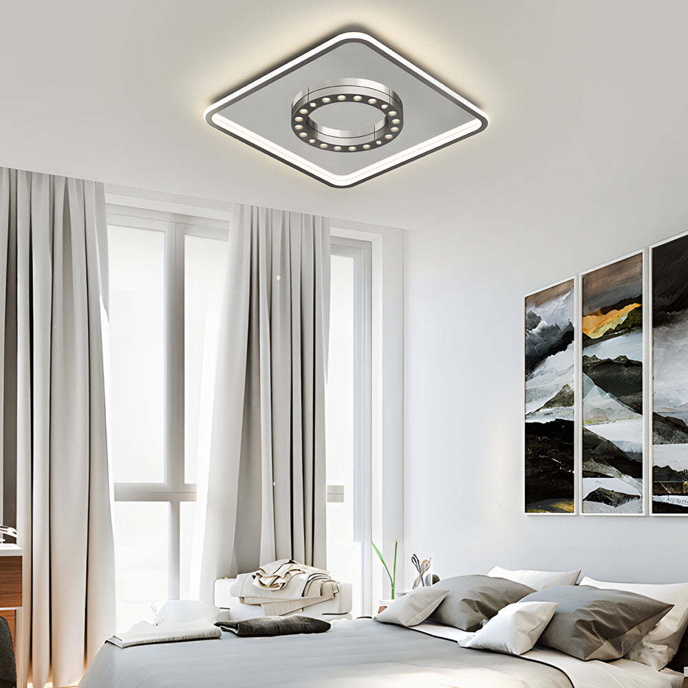 Square LED Anti-Glare Dimmable Modern Ceiling Light