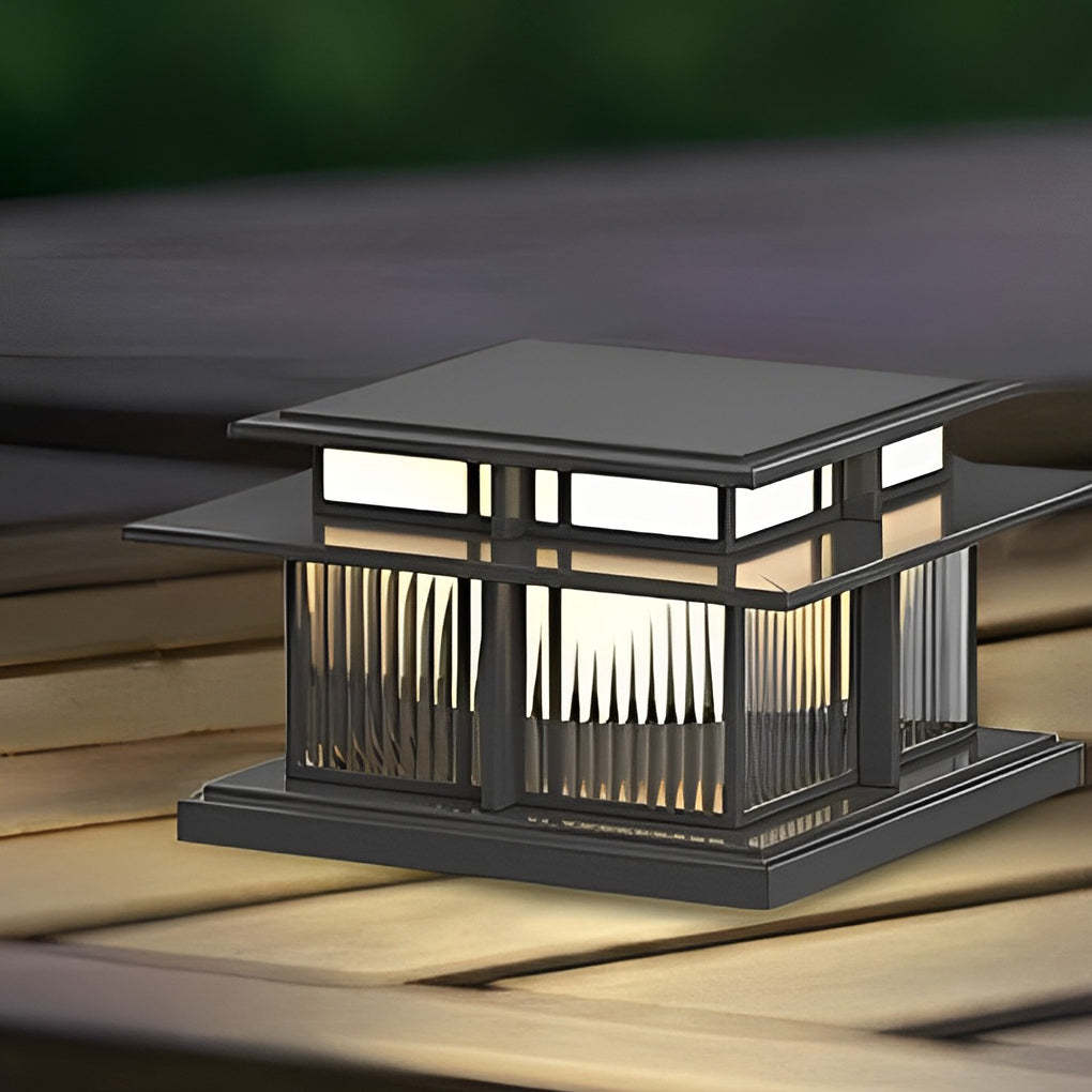IP65 LED Modern Solar Post Cap Pillar Light