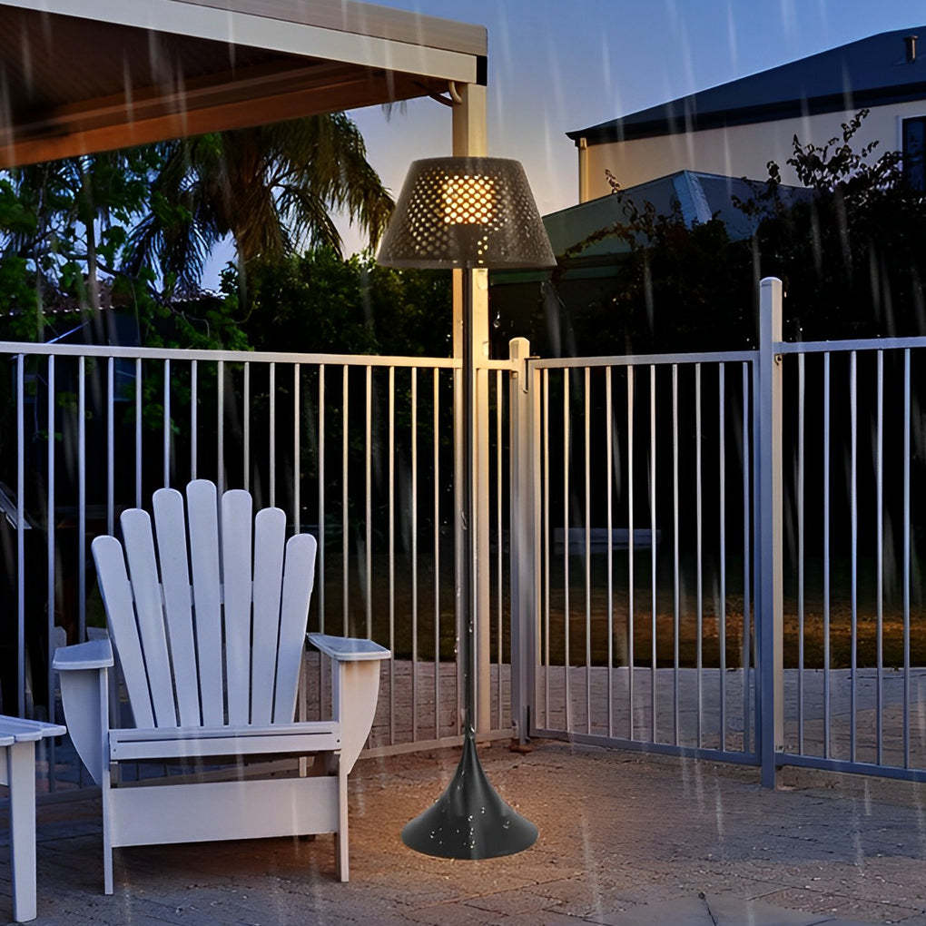 1-light Mesh Outdoor Floor Lamp-Lighom