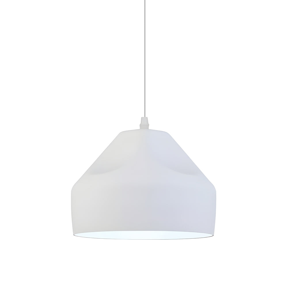 Pleat Box LED Black White Aluminum Pendant Light