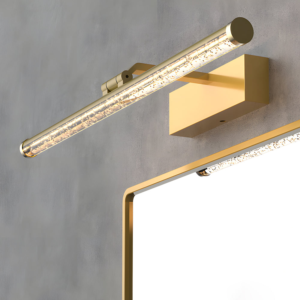 Brown acrylic seeded vanity bathroom vanity lighting - modern — 15.7" L / Coffee