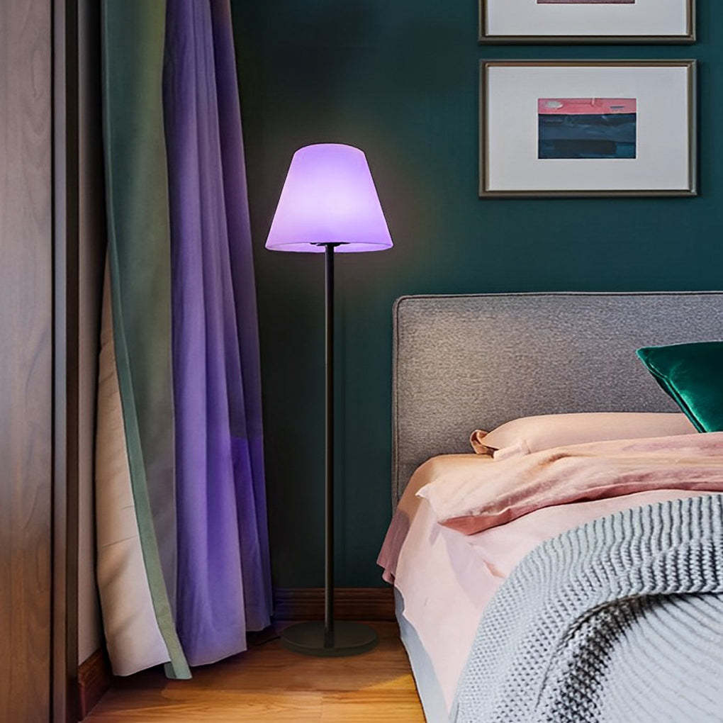 Modern Intelligent LED Metal and Shaded Floor Lamp-Lighom