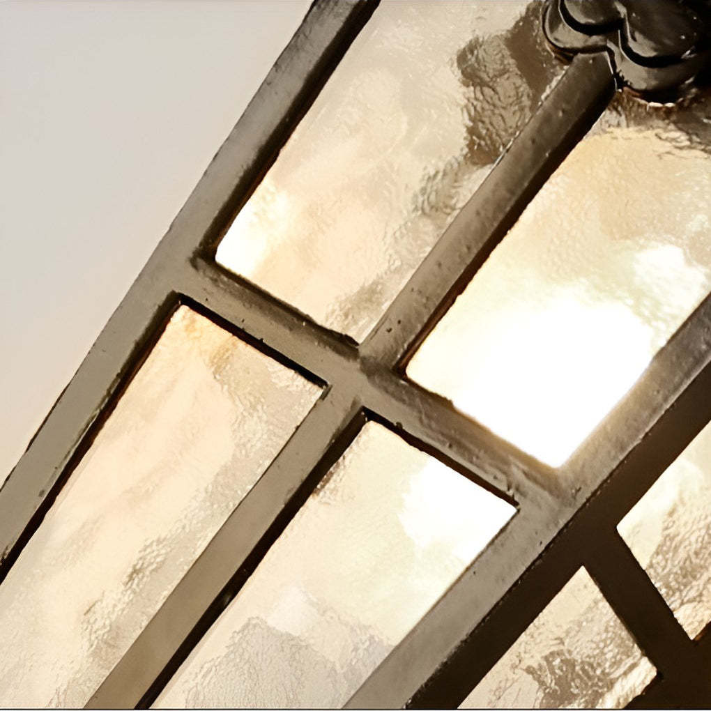 Waterproof Vintage Lantern Black Retro Outdoor Plug-In Wall