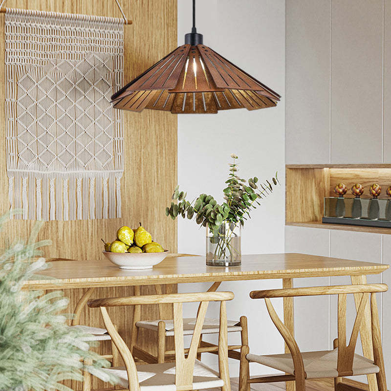 Wood Japanese Wabi-Sabi Retro Nordic Dining Chandelier