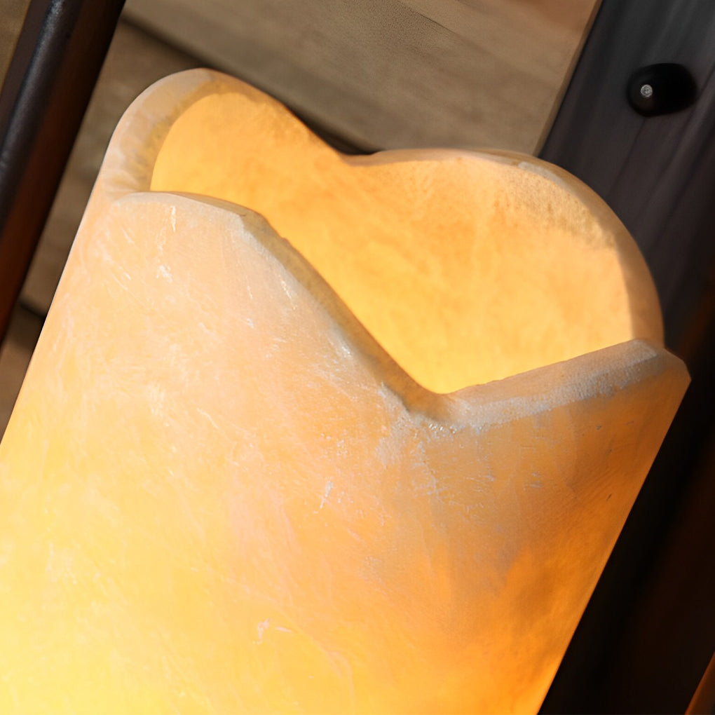 Creative Candlestick LED Iron Black Retro American-style Wall Lamp-Lighom