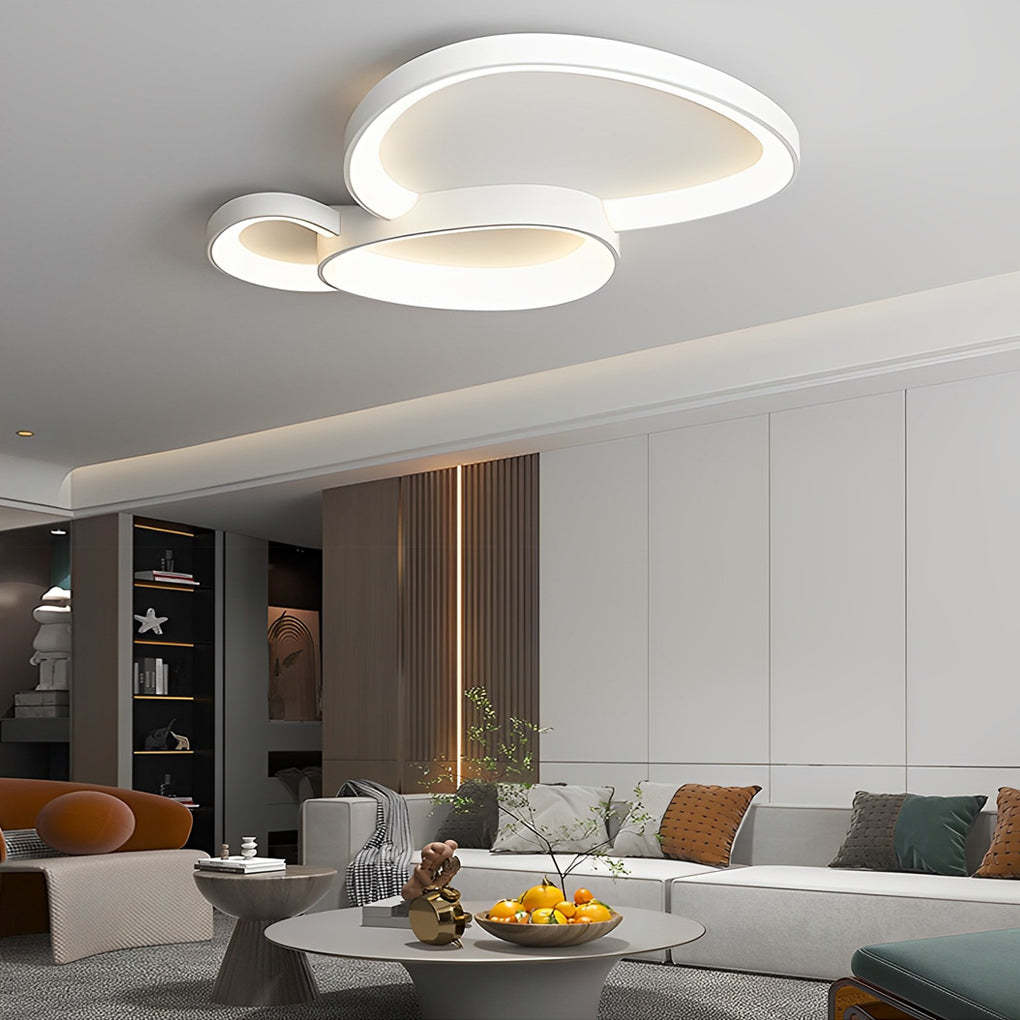 Geometric Line Dimmable LED Modern Ceiling Light
