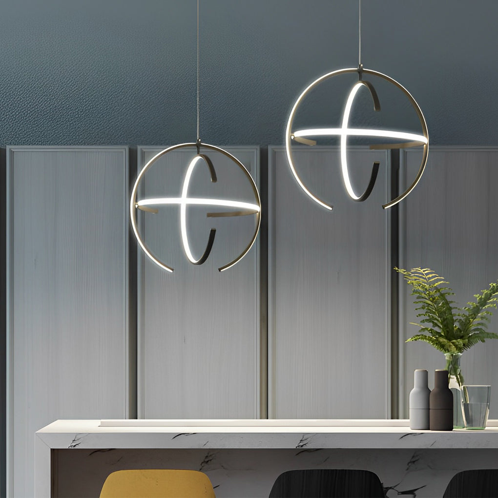 Adjustable Ring LED Nordic Kitchen Pendant