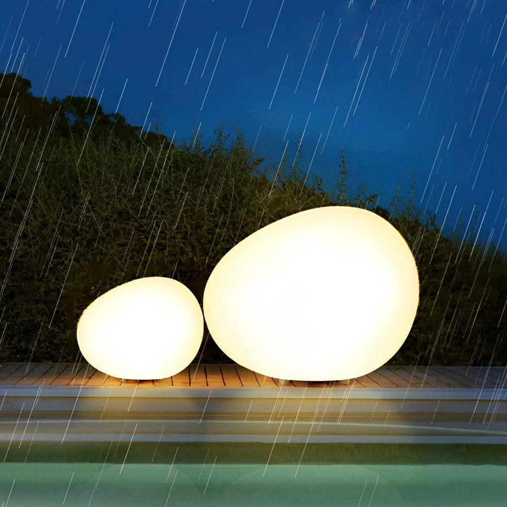 Adjustable LED Cobblestone Outdoor Lamp 3-Color Lighting for Gardens and Lawns-Lighom