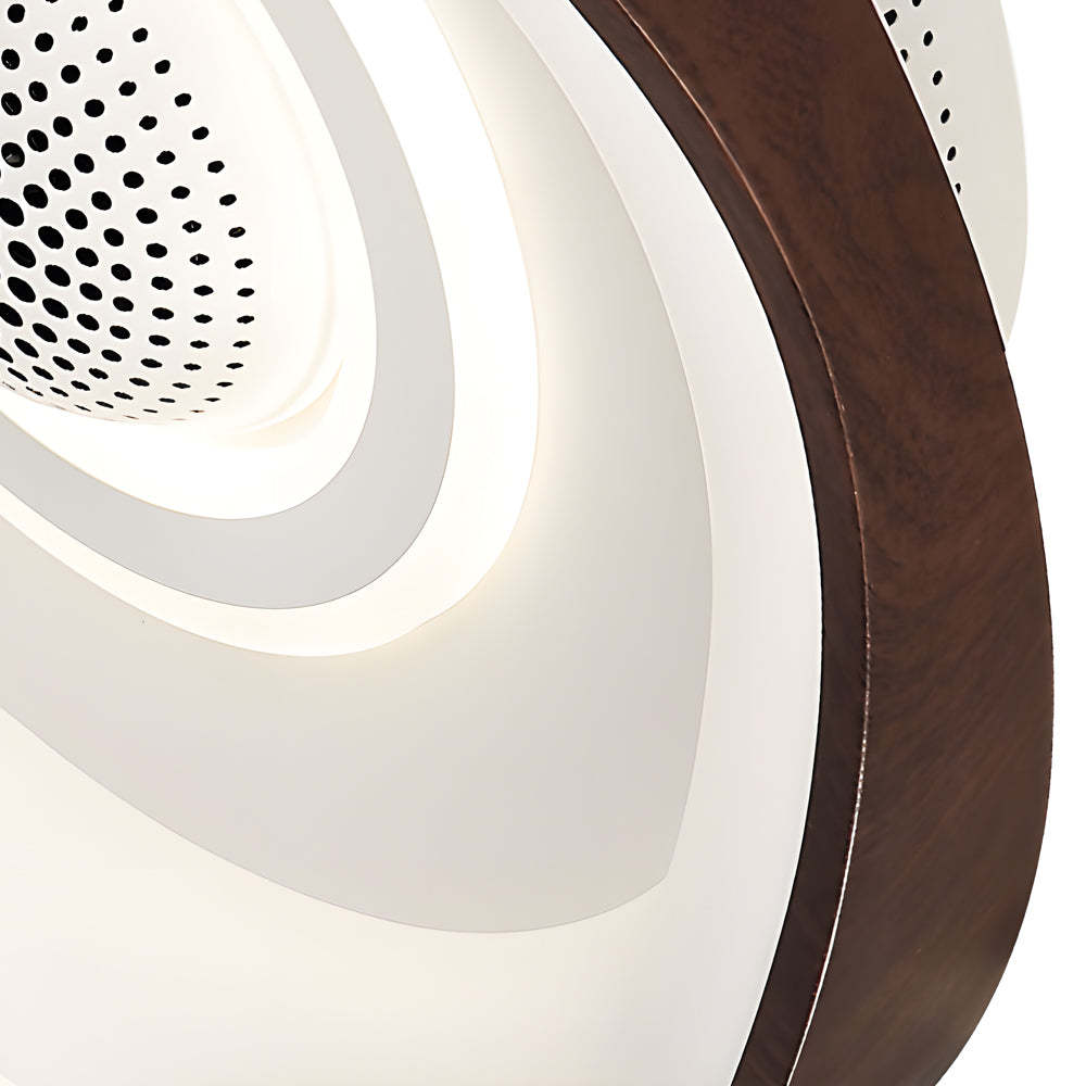 20" Modern Round Dimmable Bladeless LED Fan