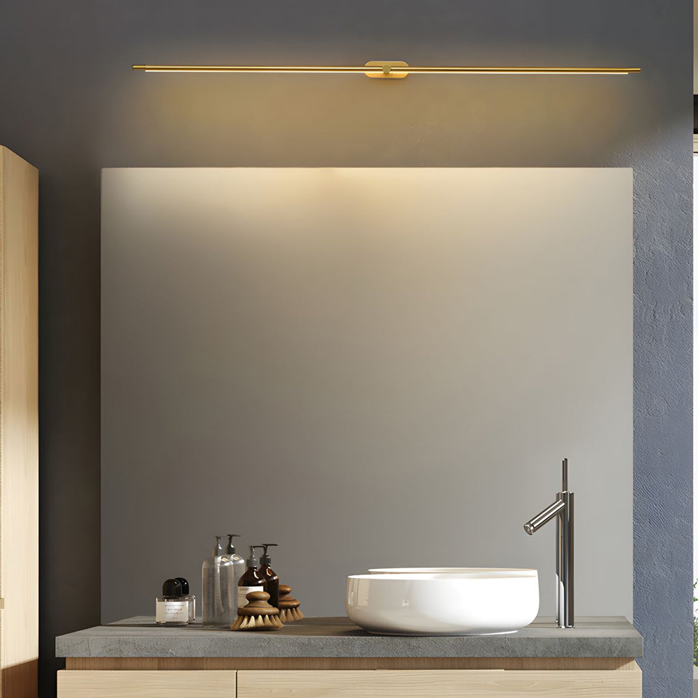 Ultra-Slim Cylindrical LED Bathroom Vanity Light with Indirect Lighting, 26.8''/38.6''/50.4''-Lighom