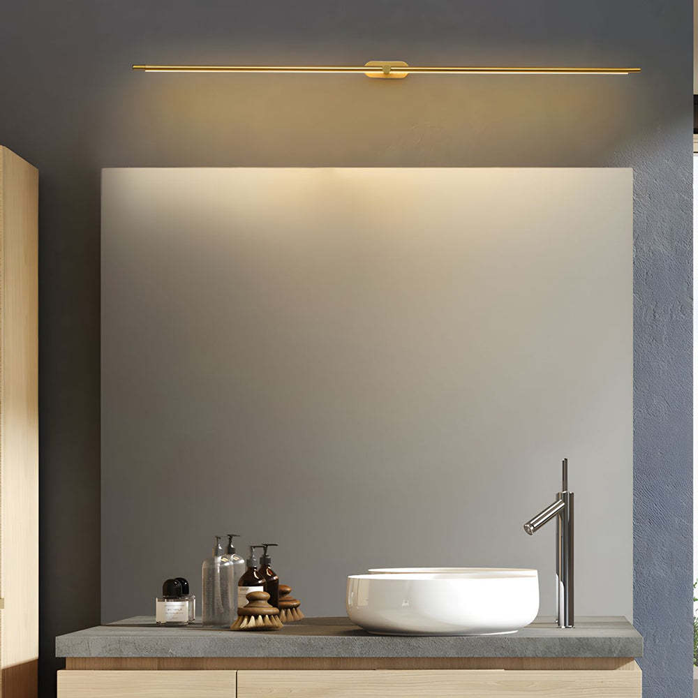 Ultra-Slim Cylindrical LED Bathroom Vanity Light with Indirect Lighting, 26.8''/38.6''/50.4''-Lighom
