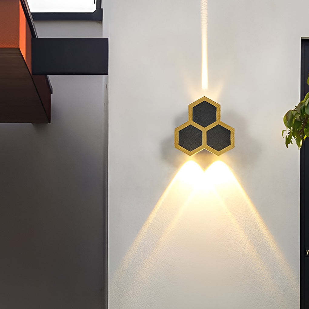 Beehive-shaped LED Up and Down Lights Waterproof Modern Wall Washer Light-Lighom
