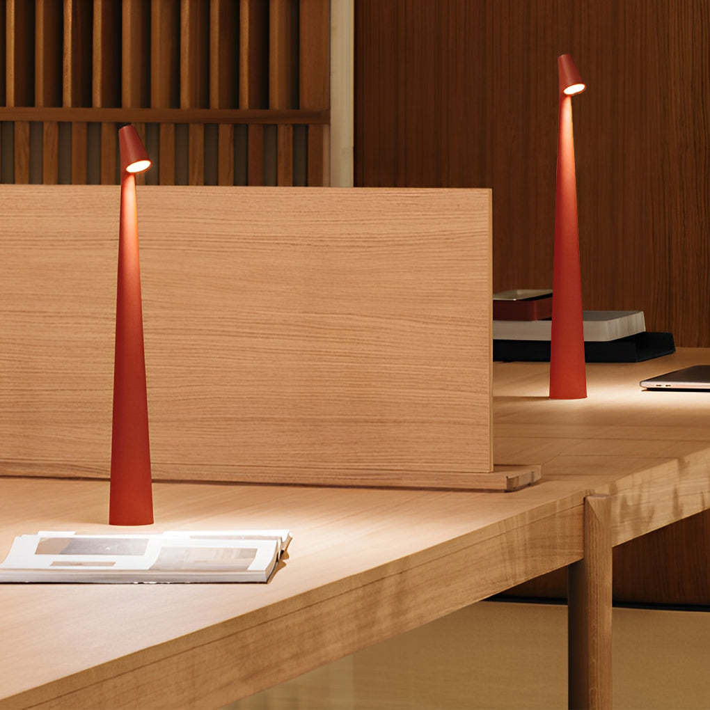 Modern Conical Stem LED Accent Lamp