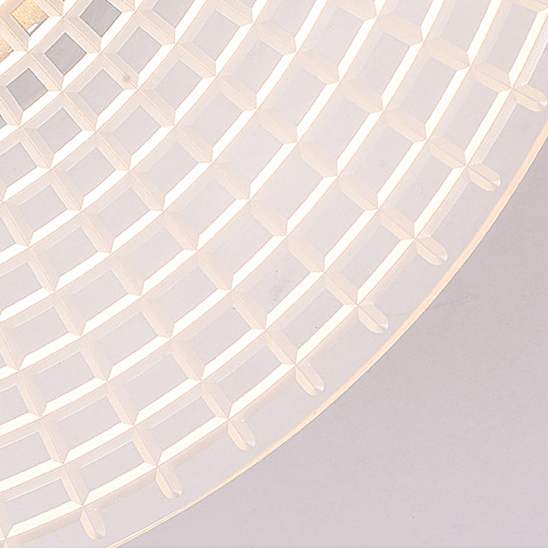 Round Stripes Grid Pattern Acrylic LED Simple Creative Modern Wall Lamp-Lighom