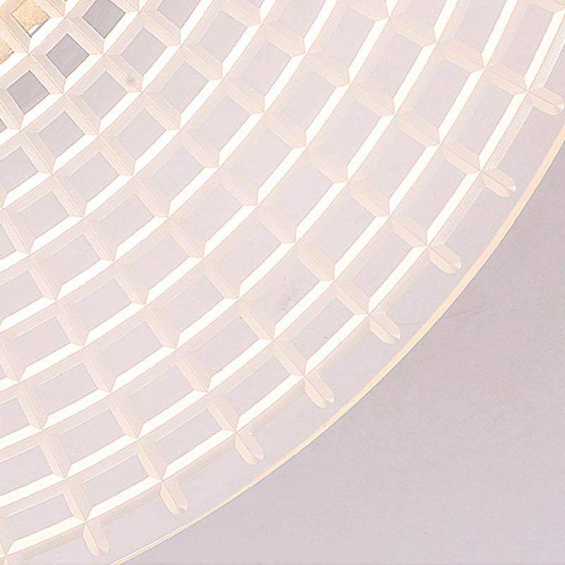 Round Stripes Grid Pattern Acrylic LED Simple Creative Modern Wall Lamp-Lighom
