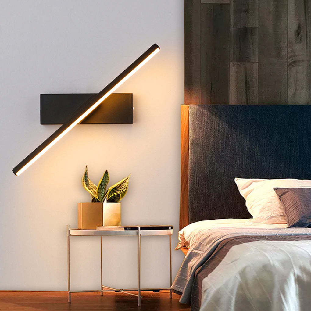 330�� Rotatable Creative Strip LED Modern Wall Lamp Wall Sconce Lighting-Lighom