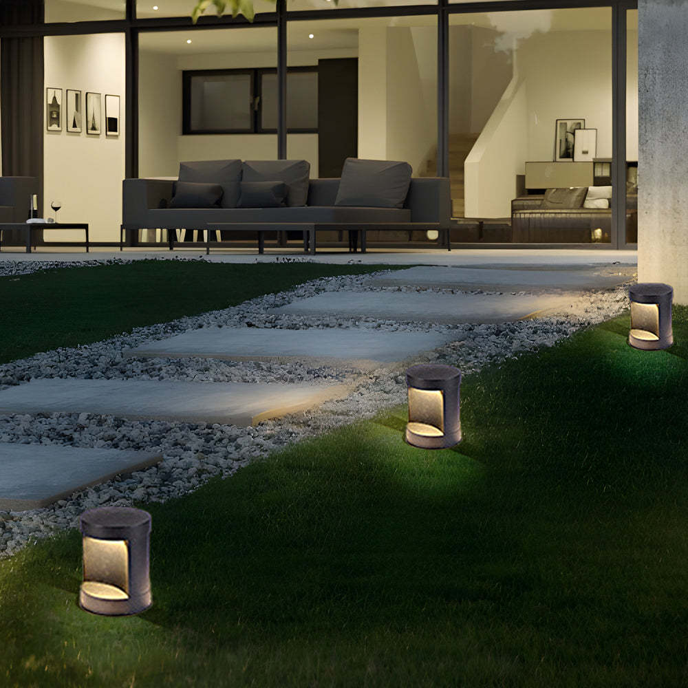Cylindrical Outdoor Lawn Courtyard Lamp Waterproof LED Landscape Lighting-Lighom