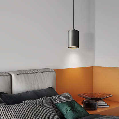 Cylindrical Minimalist Copper Nordic Pendant Spotlight