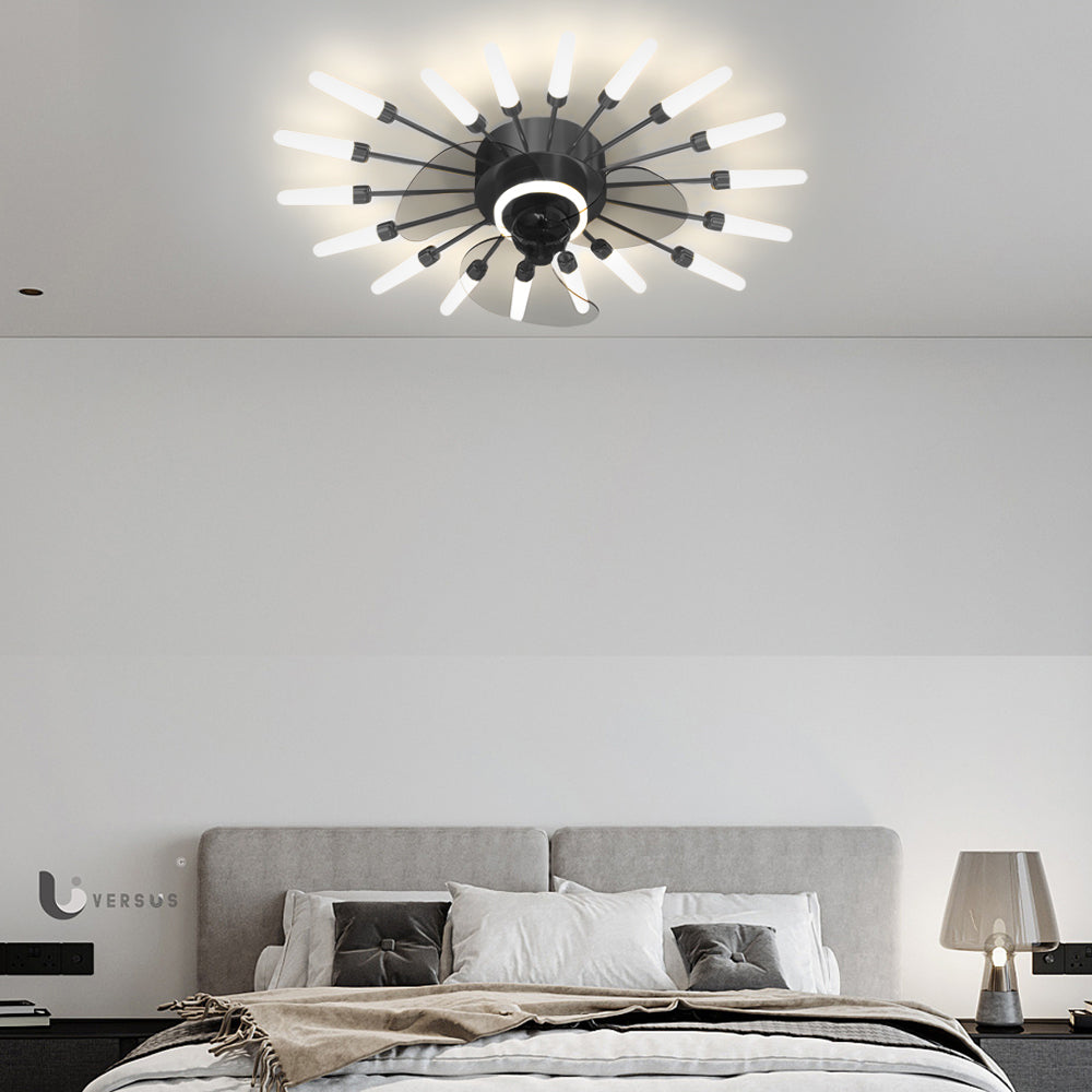Flower Mute 3-Step Nordic Ceiling Fan