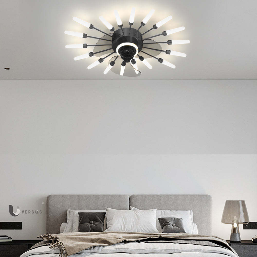 Flower Mute 3-Step Nordic Ceiling Fan