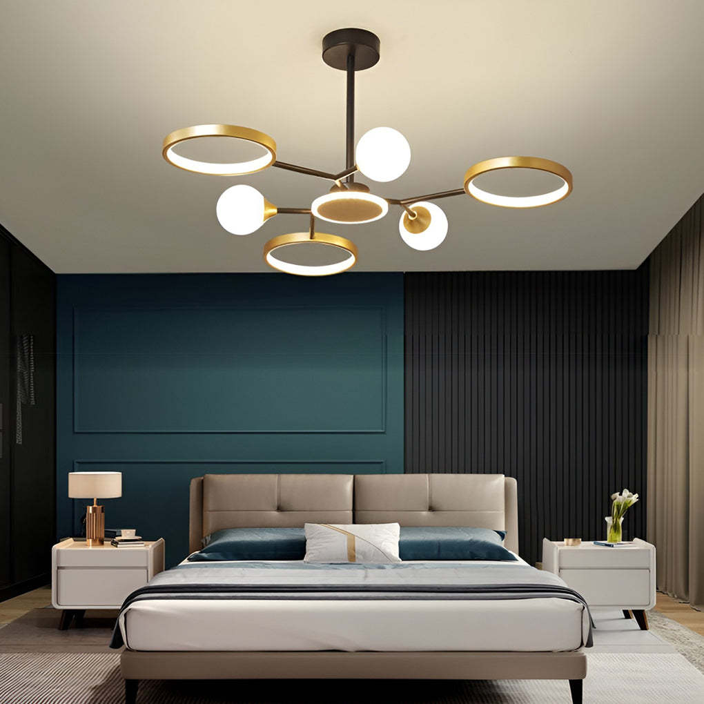 Circle LED Modern Pendant Ceiling Chandelier