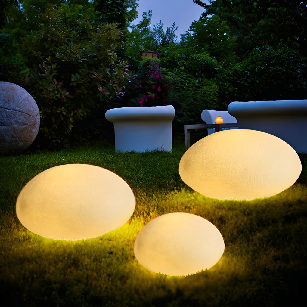 Resin Cobblestone LED Modern Outdoor Lawn Light