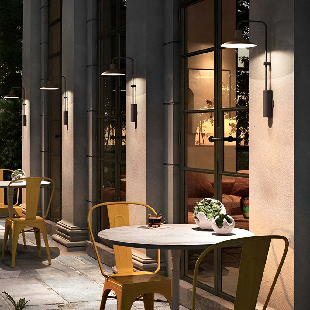 Waterproof LED Creative Modern Outdoor Wall Lamp Swing Arm Wall Sconces-Lighom