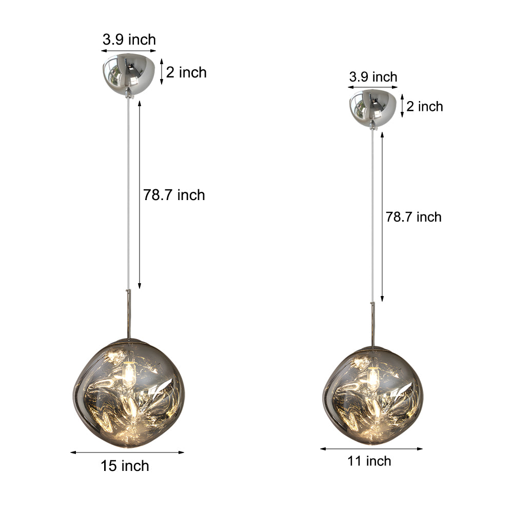 Lava Acrylic Ball Art Modern Hanging Ceiling Light