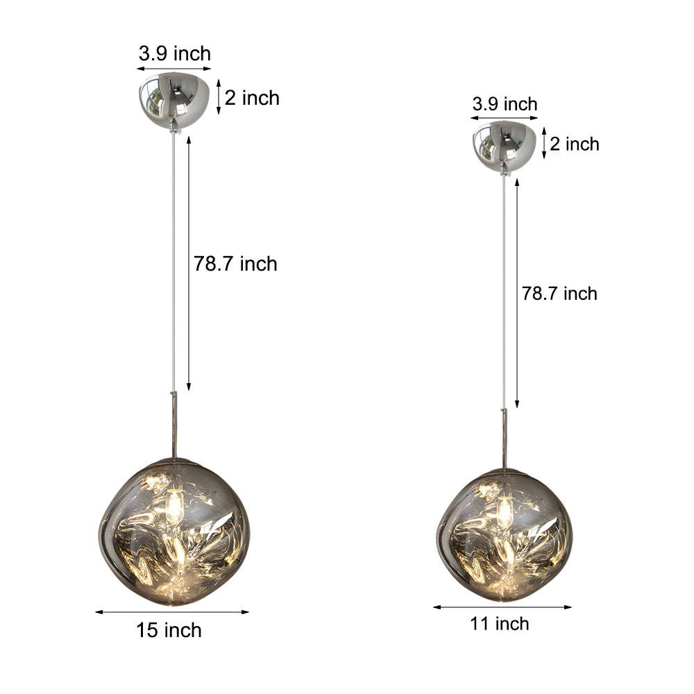 Lava Acrylic Ball Art Modern Hanging Ceiling Light