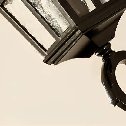 Vintage Glass Waterproof Black European-style Outdoor Wall Lamp Exterior Lights-Lighom