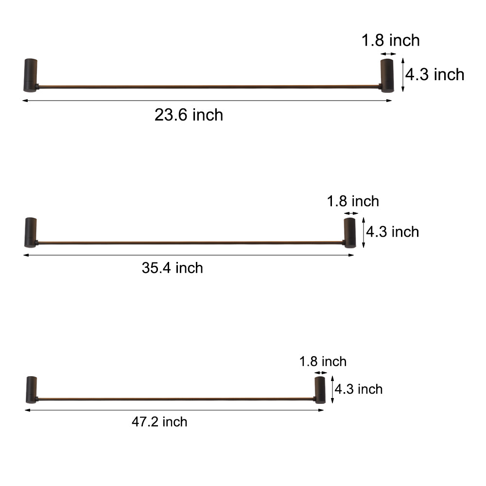 Modern Black LED Linear Ceiling Light