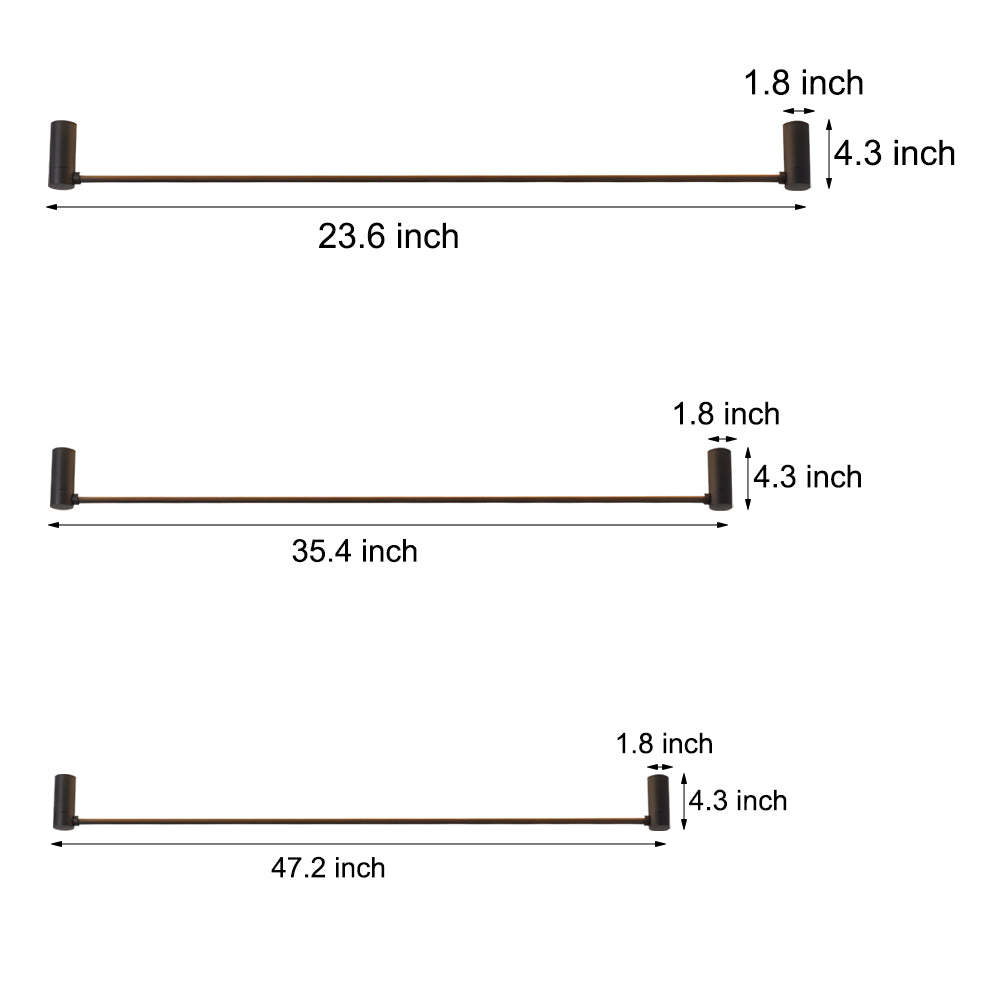 Modern Black LED Linear Ceiling Light