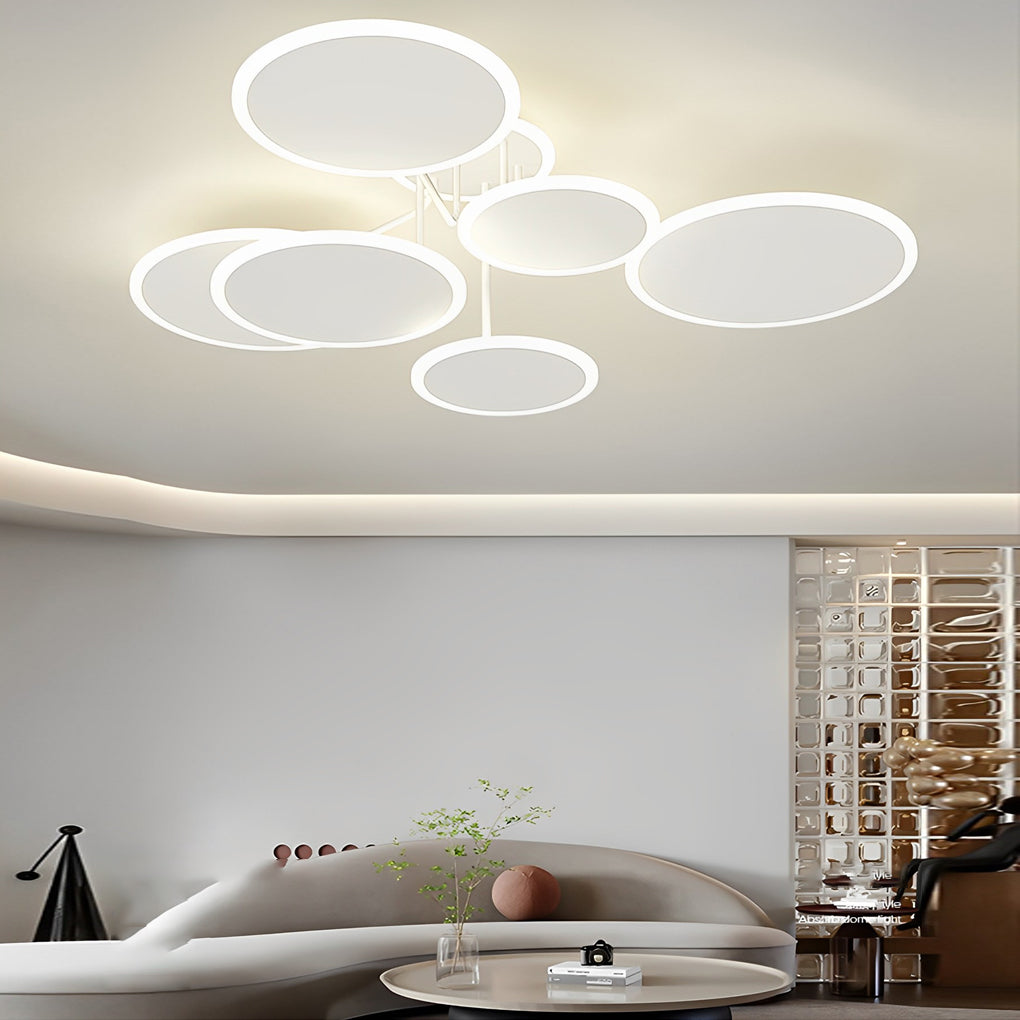 Dimming Matte White Nordic Ceiling Light