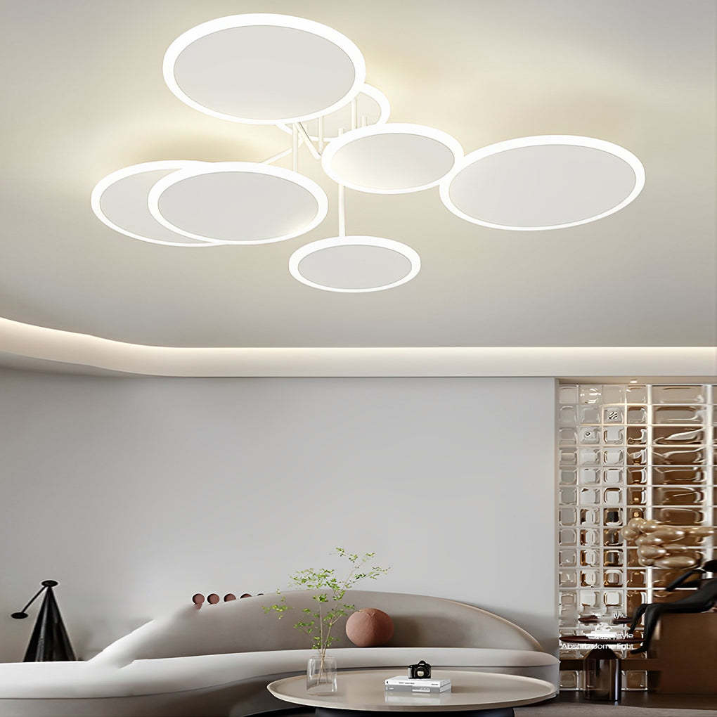 Dimming Matte White Nordic Ceiling Light